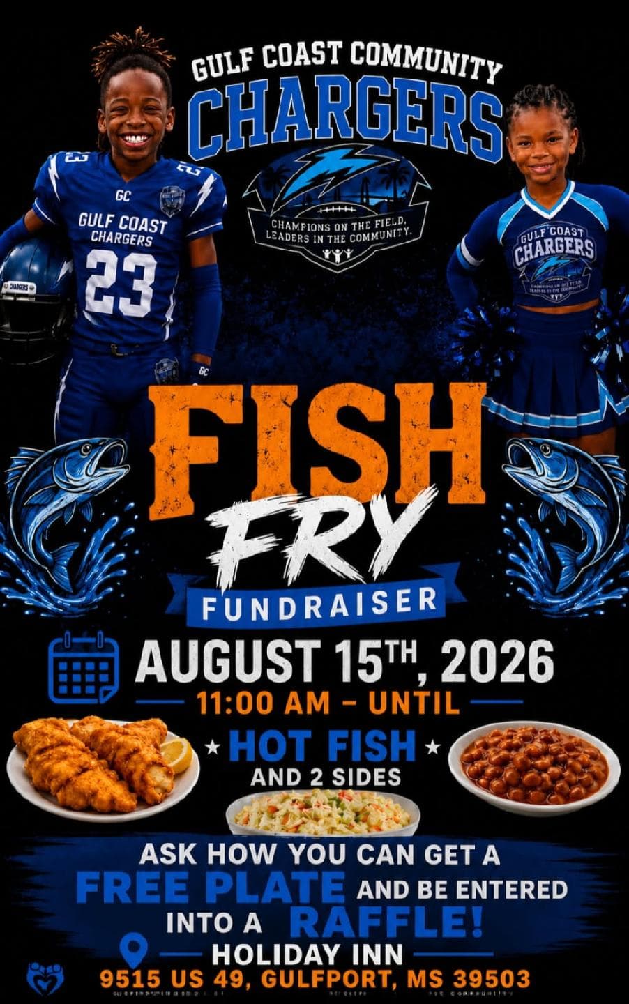 Fish Fry Fundraiser event flyer