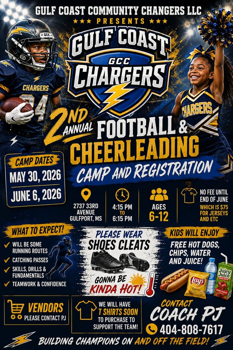 Gulf Coast Chargers Flyer 3