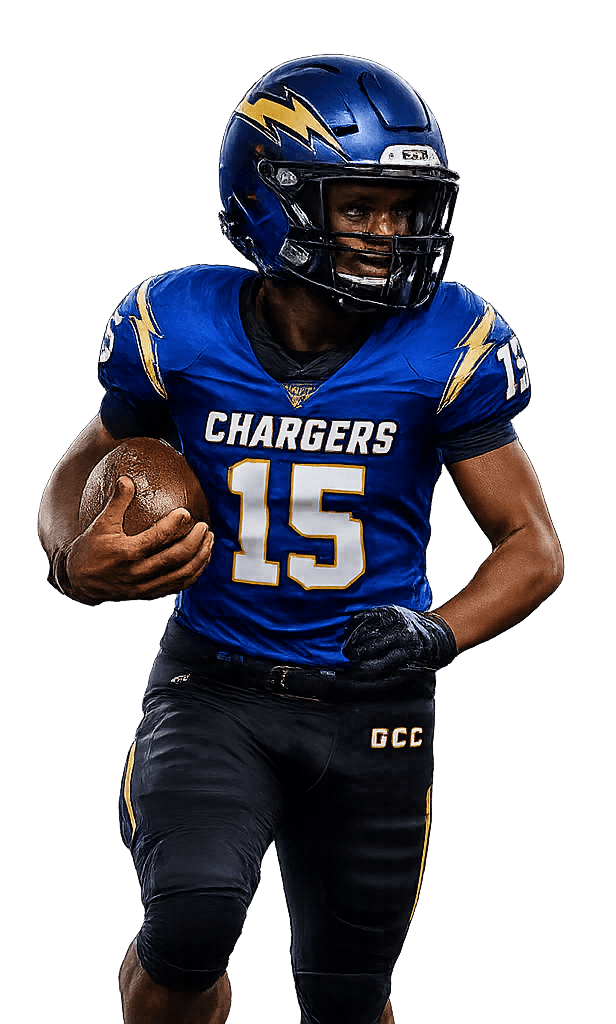 Gulf Coast Chargers Football Player